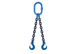 Chain sling with 2 legs 6mm, Sling hook, 1 m