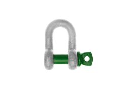 Dee shackle | GreenPin | Screw collar pin | 1.000 kg | 11 mm