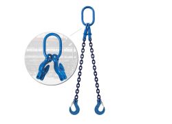 Chain sling | 2 legs | Grade 10 | Integrated  grab hooks