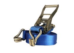 Ratchet lashing strap | 50mm | 9 meter | Blue | SST