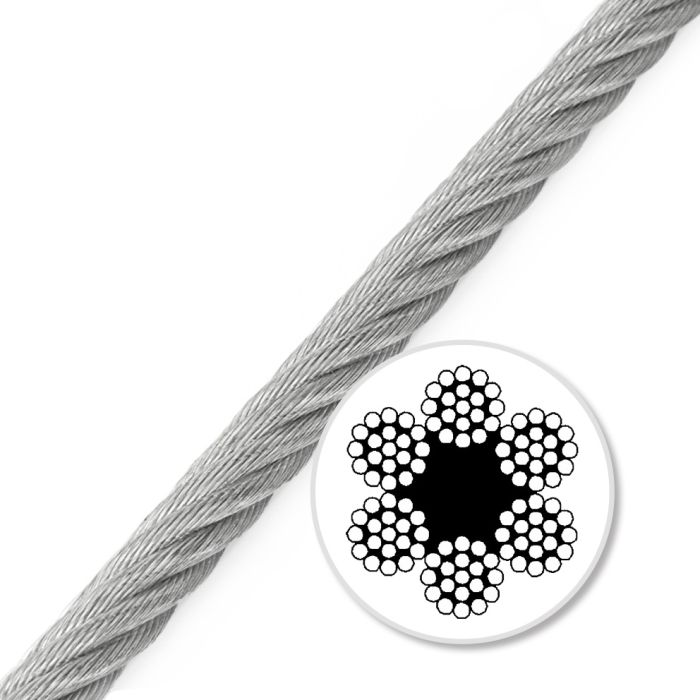 Order now grease-free galvanised wire ropes with rope core and RHOL