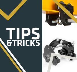 Tips & Tricks on the use and maintenance of trolleys and beam clamps