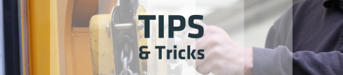 Tips & Tricks | Lever hoists
